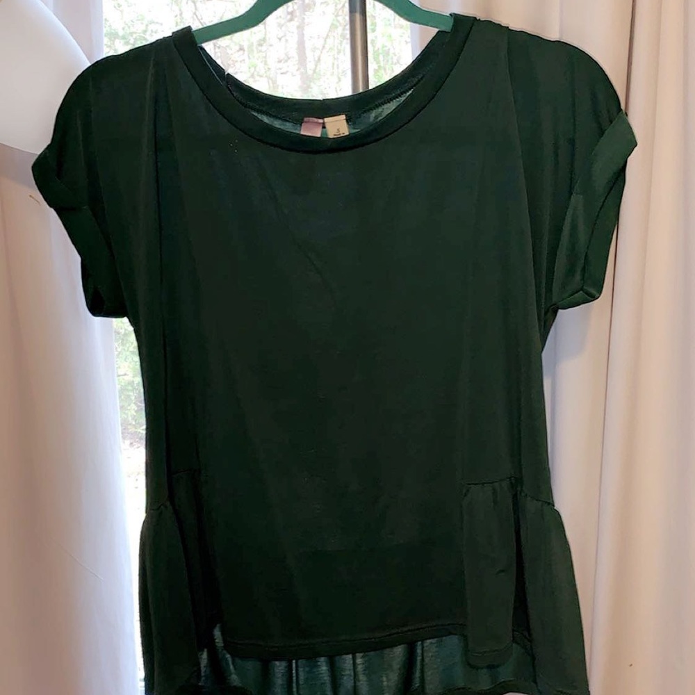 Francescas green blouse